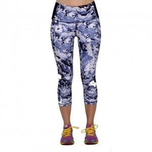 Lucy OM Capri Crop Navy Tie Dye